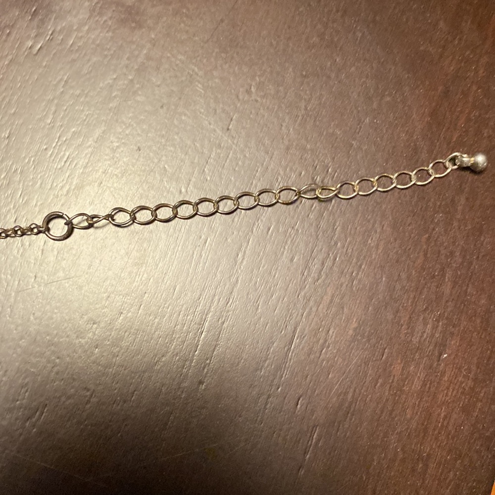 Gold Rhinestone Heart Necklace - Picture 5 of 5